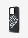 Guess PU Leather 4G Big Love Logo MagSafe Zadní Kryt pro iPhone 16 Pro Max Black Ovitek za telefon