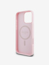 Guess PU Grained Classic Logo MagSafe Zadní Kryt pro iPhone 16 Pro Max Pink Ovitek za telefon