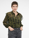 Orsay Zelena ženska bluza z ovratnikom ORSAY