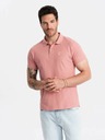 Ombre Clothing Roza moška osnovna polo majica Ombre Clothing