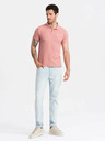 Ombre Clothing Roza moška osnovna polo majica Ombre Clothing