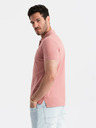 Ombre Clothing Roza moška osnovna polo majica Ombre Clothing