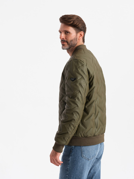 Ombre Clothing Moška bomber jakna z reliefom Ombre Clothing