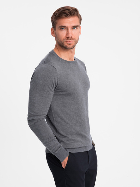 Ombre Clothing Klasični moški pulover z okroglim vratom Ombre oblačila