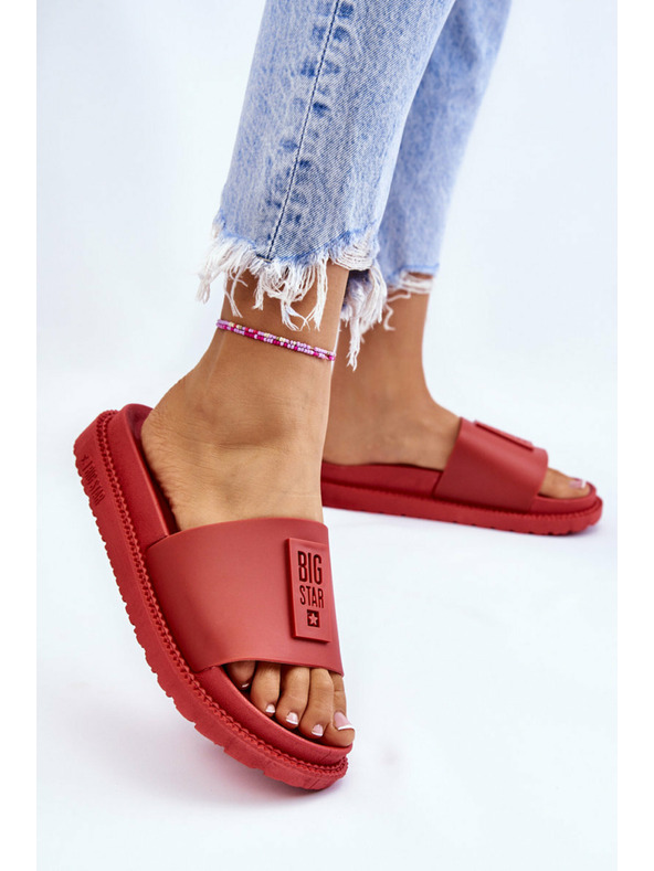 BIG STAR SHOES Ženski copati Big Star Red