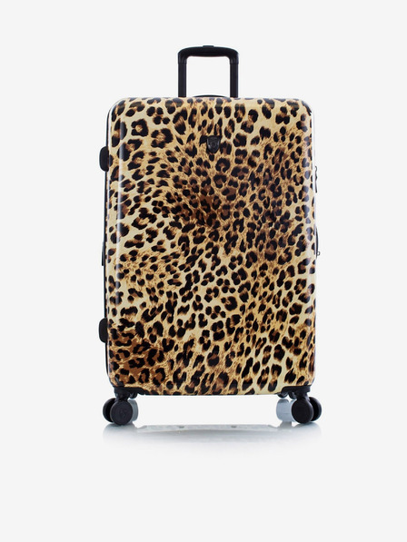 Heys Potovalni kovček s črnim in rjavim vzorcem Heys Brown Leopard L