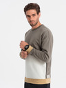 Ombre Clothing Bela in siva moška jopica Ombre Clothing