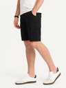 Ombre Clothing Črne moške kratke hlače Ombre Clothing