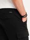 Ombre Clothing Črne moške kratke hlače Ombre Clothing