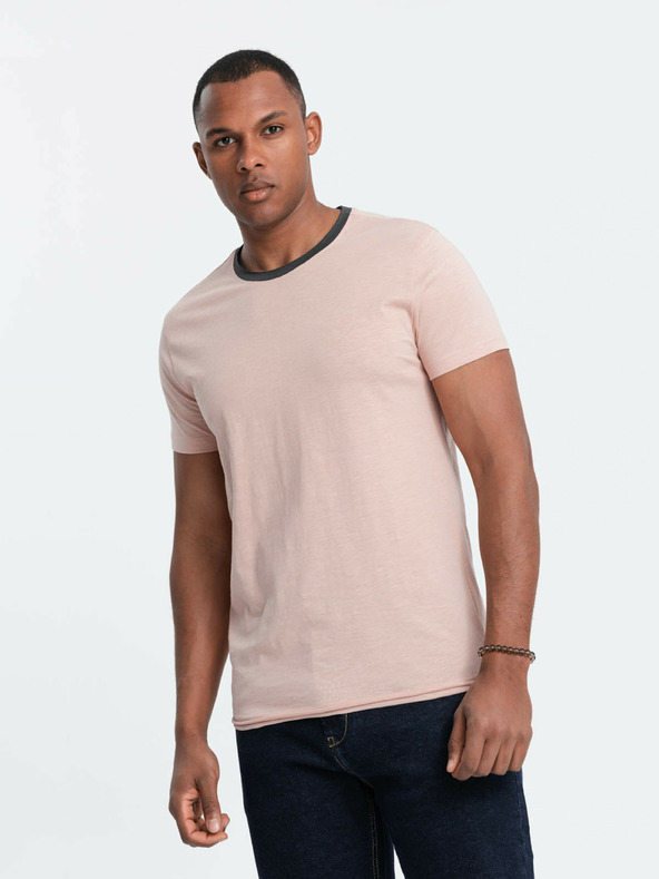 Ombre Clothing Roza moška majica Ombre Clothing
