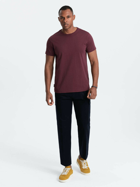 Ombre Clothing Moška klasična bombažna majica BASIC Ombre oblačila