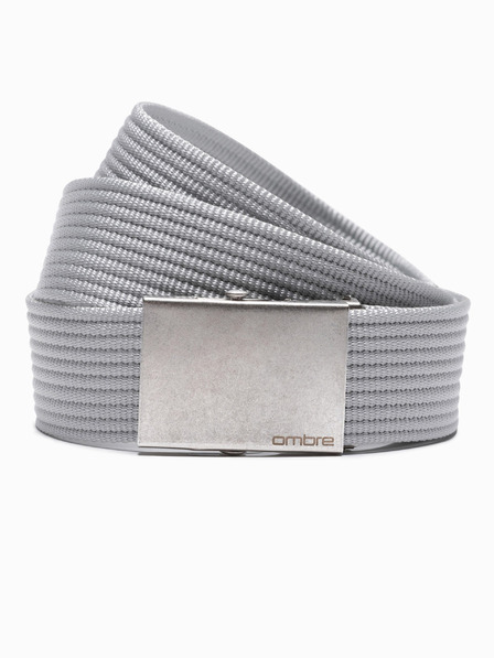 Ombre Clothing Moški pas iz blaga - siv A029 Ombre Clothing