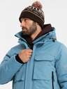 Ombre Clothing Moška izolirana dolga jakna Ombre Oblačila