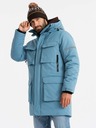 Ombre Clothing Moška izolirana dolga jakna Ombre Oblačila
