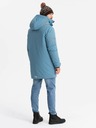 Ombre Clothing Moška izolirana dolga jakna Ombre Oblačila