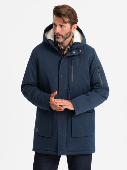 Ombre Clothing Moška dolga jakna parka Ombre Clothing
