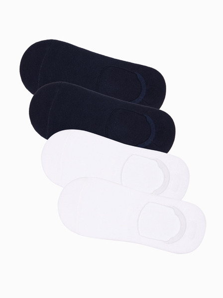 Ombre Clothing Moške nogavice v 4 paketih Black Ombre Clothing