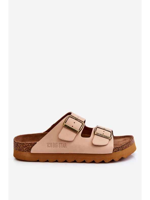 BIG STAR SHOES Ženski klasični copati Big Star LL274478 Bež