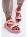 BIG STAR SHOES Ženske sandale s platformo Big Star Pink