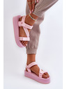 BIG STAR SHOES Ženske sandale s platformo Big Star Pink