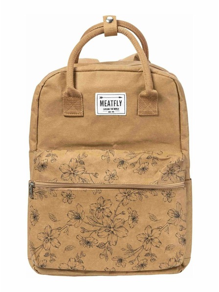 Meatfly Meatfly papierový batoh Cheery Blossom Brown 18 L