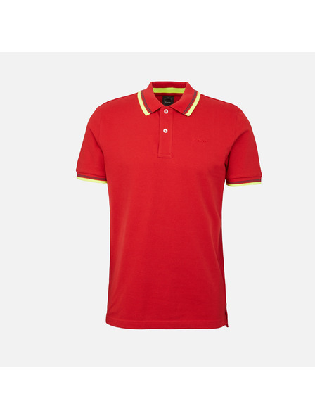 Geox Červené pánske polotričko Geox Polo