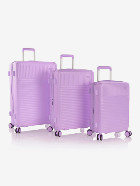 Heys Komplet treh potovalnih kovčkov v vijolični barvi Heys Pastel S,M,L