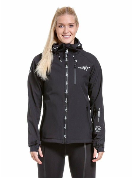 Meatfly Meatfly ženska softshell jakna Zaja Logo Black | Črna | Velikost