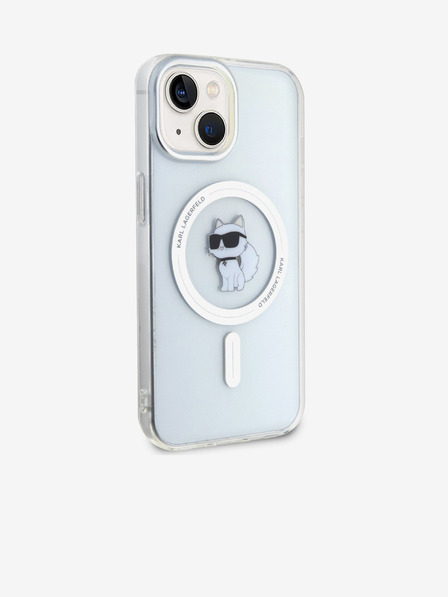 Karl Lagerfeld Karl Lagerfeld IML Choupette MagSafe Zadnji pokrov za iPhone 15 Transparent