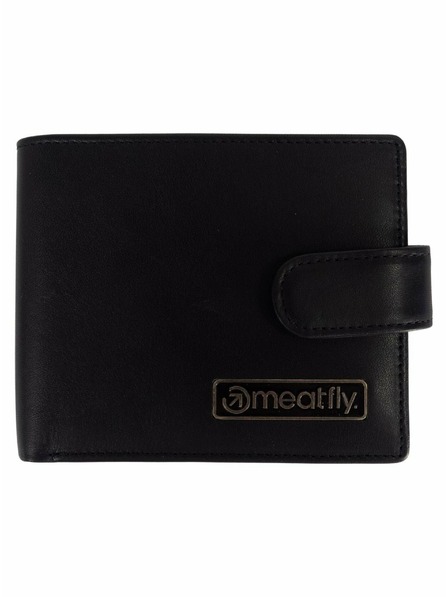 Meatfly Meatfly usnjeni denarnica Nathan Premium Black | Črna | Velikost