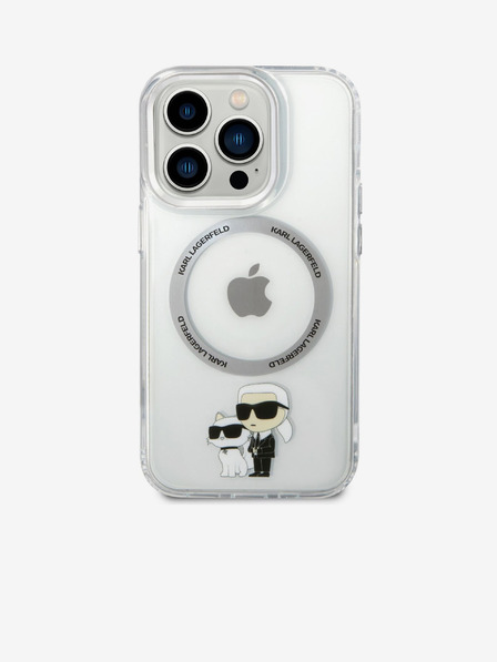 Karl Lagerfeld Karl Lagerfeld IML Karl and Choupette NFT MagSafe Zadnji Pokrov za iPhone 14 Pro Max Transparent