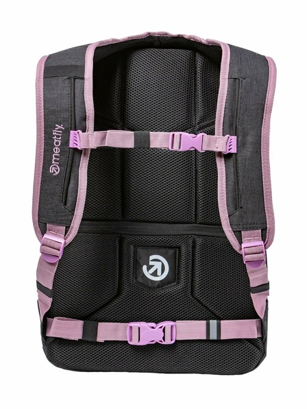 Meatfly Nahrbtnik Meatfly Exile Pink / Charcoal Heather 24 L