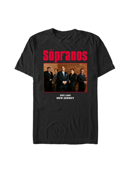 ZOOT.Fan Črna majica HBO The Sopranos Cast