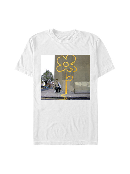 ZOOT.Fan Bela Banksy (Brandalised) Yellow Line Flower