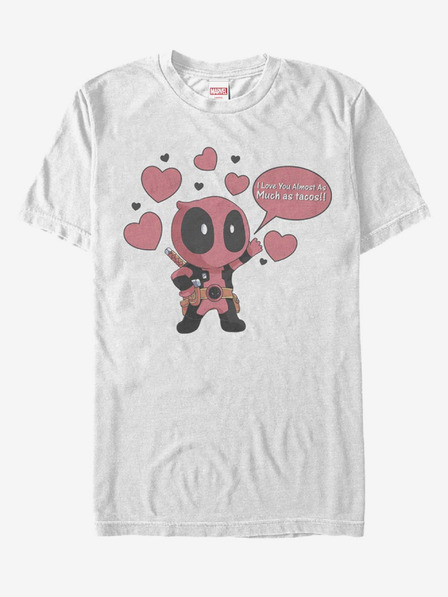 ZOOT.Fan Bela unisex majica Marvel Love Tacos