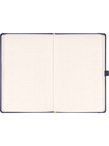 NOTIQUE NOTIQUE Notes Balakron, temno modra barva, pikčasta, 15 x 21 cm