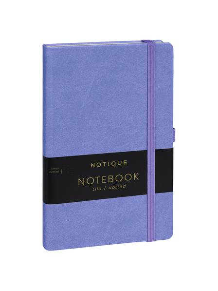 NOTIQUE NOTIQUE Notes Lila, pikčasta, 13 x 21 cm