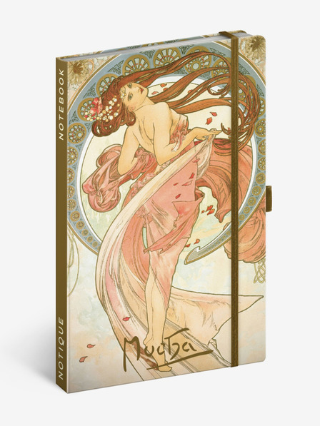 NOTIQUE NOTIQUE Zapiski Alfons Mucha - Ples, podloženo, 13 x 21 cm
