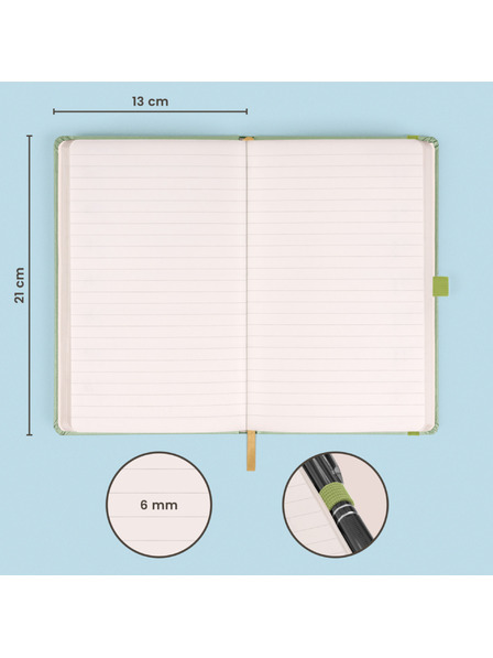 NOTIQUE NOTIQUE Notes Green, podložen, 13 x 21 cm