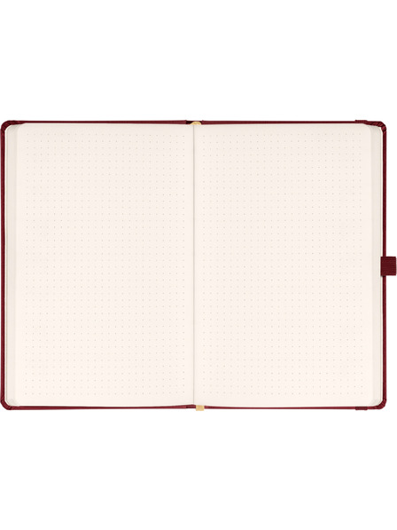 NOTIQUE NOTIQUE Notes Balakron, bordo, s pikami, 15 x 21 cm