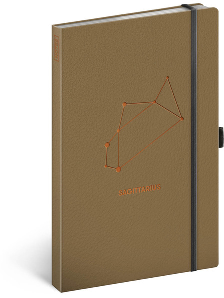NOTIQUE NOTIQUE Zapiski zodiak Strelec, podloženi, 13 x 21 cm