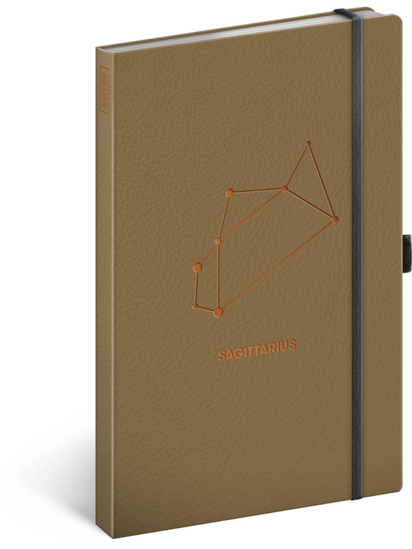 NOTIQUE NOTIQUE Zapiski zodiak Strelec, podloženi, 13 x 21 cm