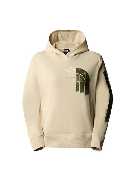 The North Face Ženska bež jopa The North Face Graphic Hoodie 3 Gravel