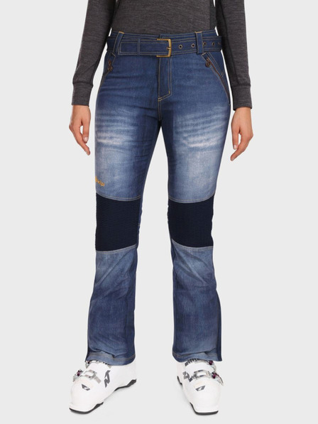 Kilpi Temno modre ženske softshell smučarske hlače Kilpi JEANSO