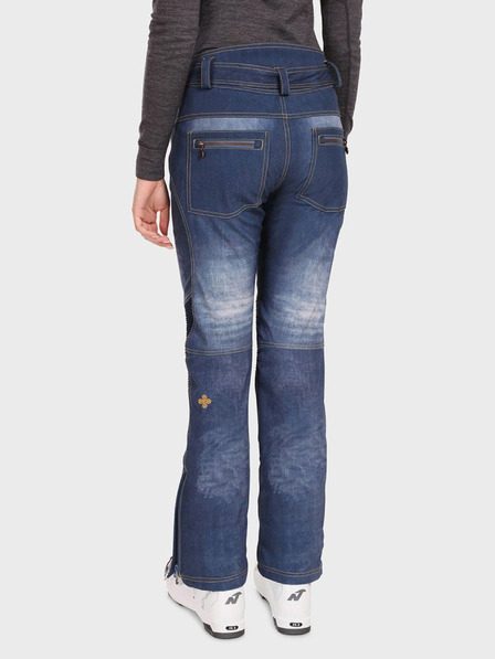 Kilpi Temno modre ženske softshell smučarske hlače Kilpi JEANSO