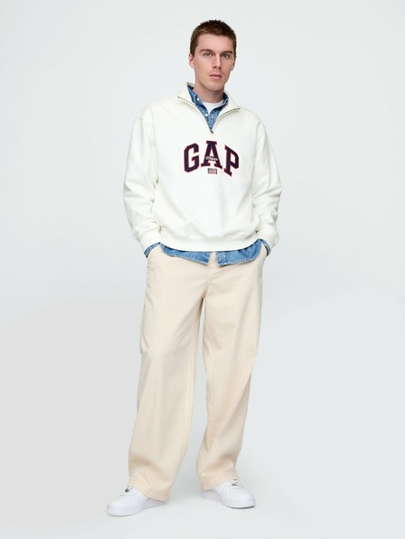 GAP Oversize pulover z logom Americana GAP