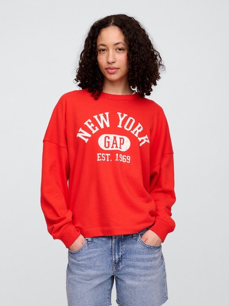 GAP Oversize pulover z logom Americana GAP