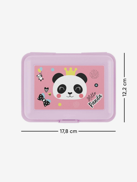 BAAGL  Vijolična škatla za prigrizke Panda Baagl