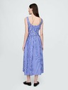 GAP Poplin midi obleka z žepi GAP