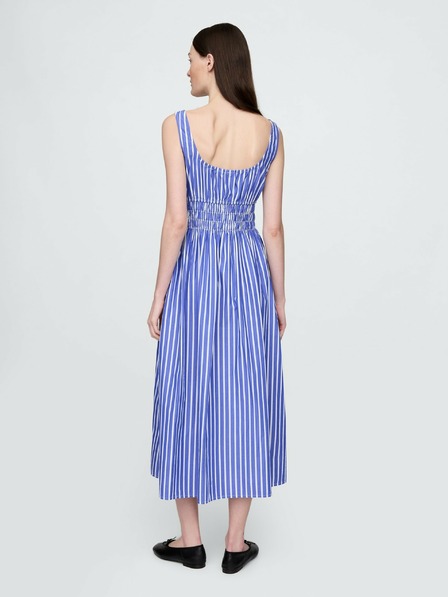 GAP Poplin midi obleka z žepi GAP